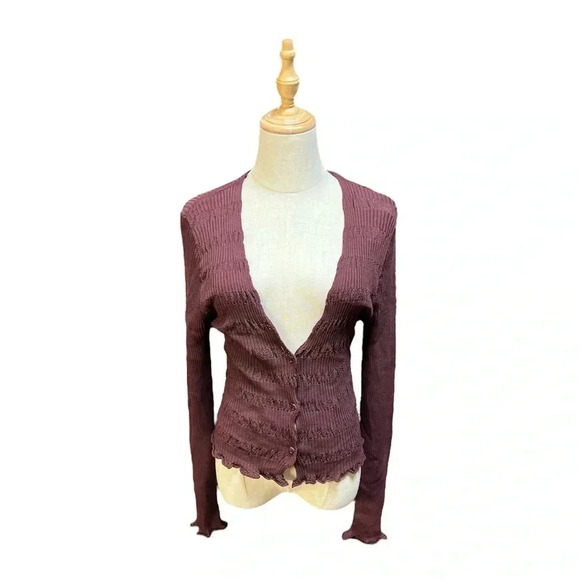 Urban Outfitters Burgundy Sweater Size L - Picture 1 of 5